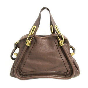 Chloe Paraty Shoulder Bag Black calfskin leather